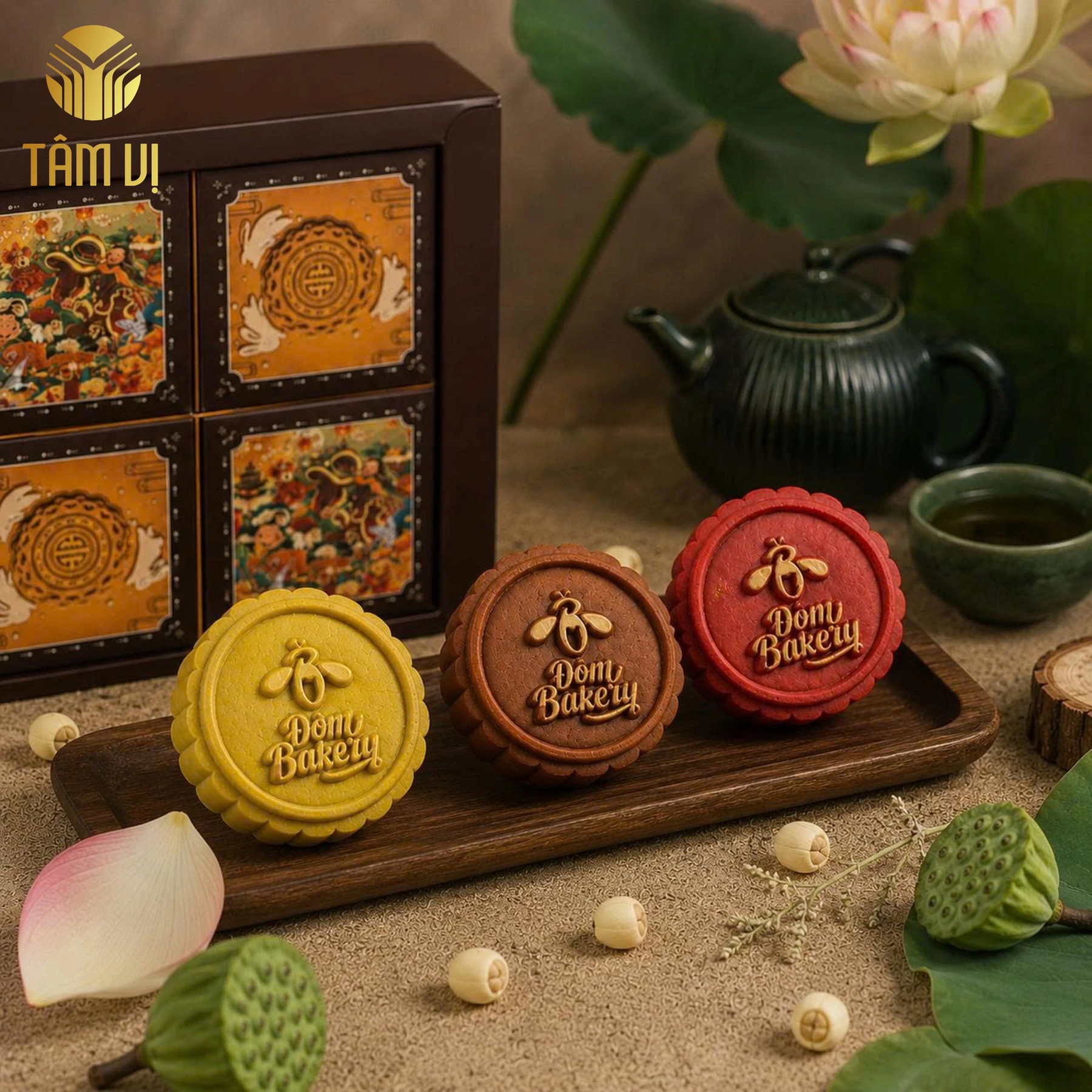 Bánh trung thu in logo