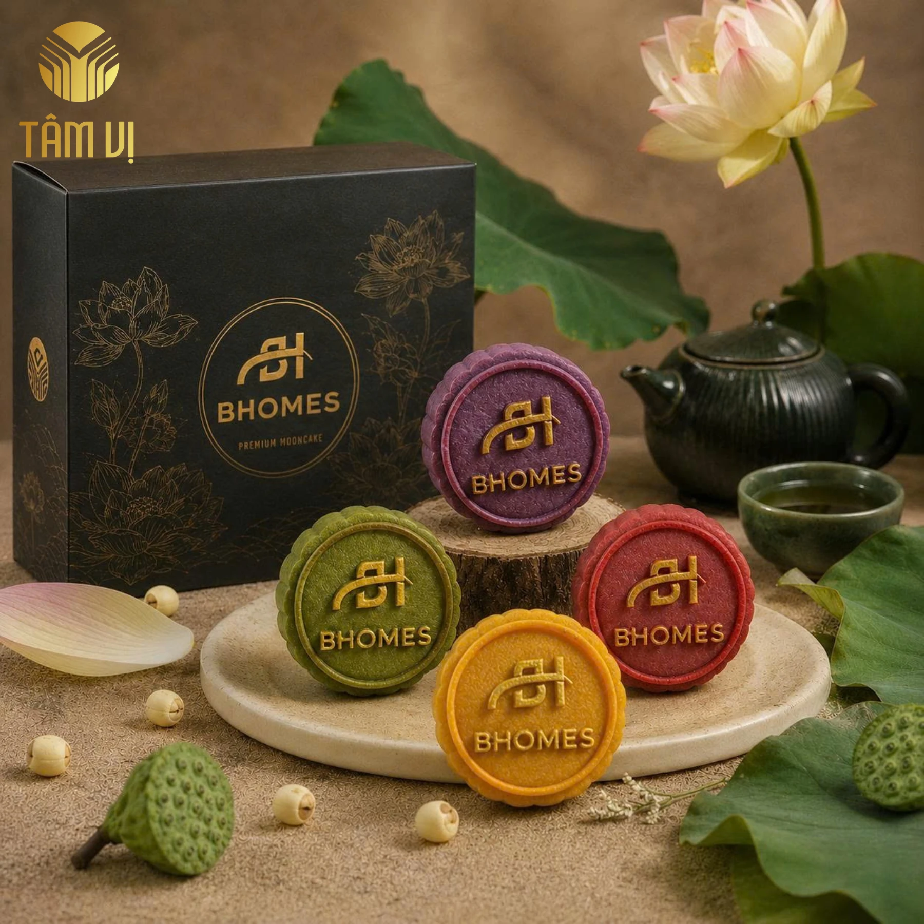 Hộp bánh trung thu in logo