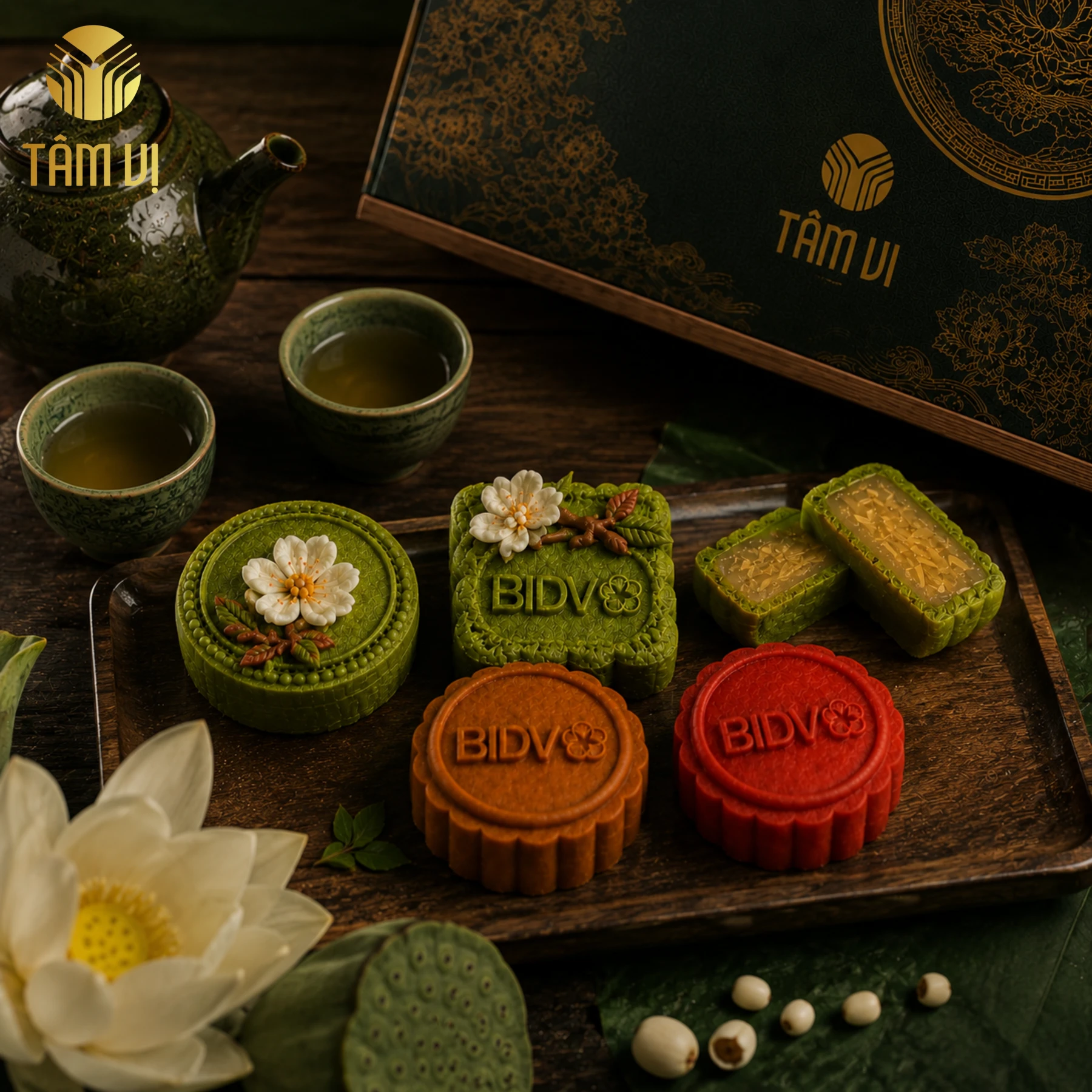 Bánh trung thu in logo