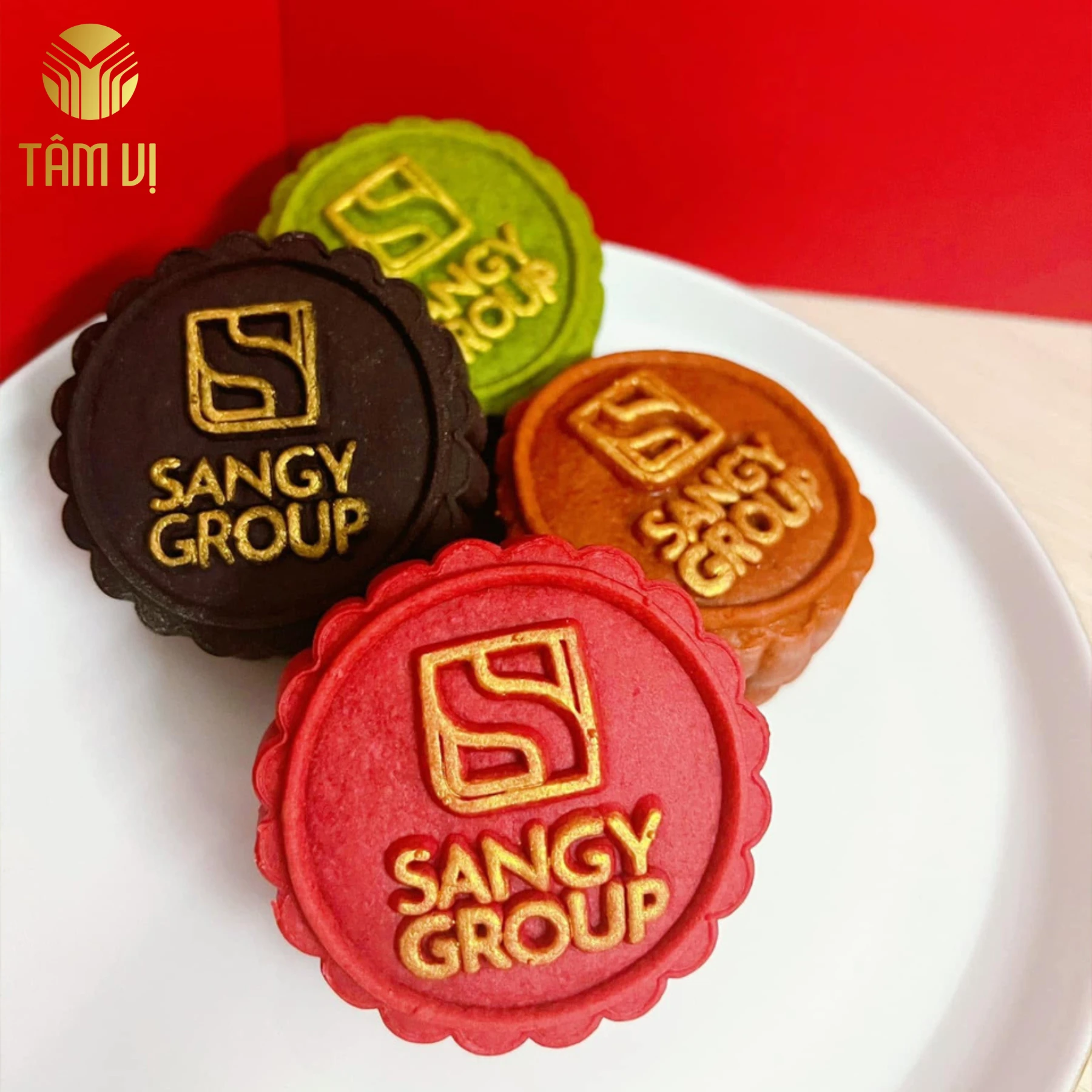 Bánh trung thu in logo Sangy Group Bánh trung thu in logo Sangy Group
