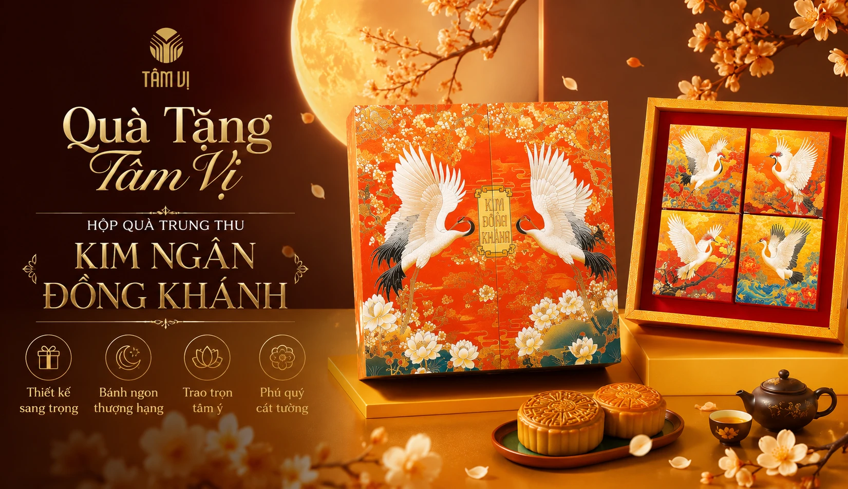 Chi tiết Hộp Quà Trung Thu Kim Ngân Đồng Khánh Cao Cấp Chi tiết Hộp Quà Trung Thu Kim Ngân Đồng Khánh Cao Cấp