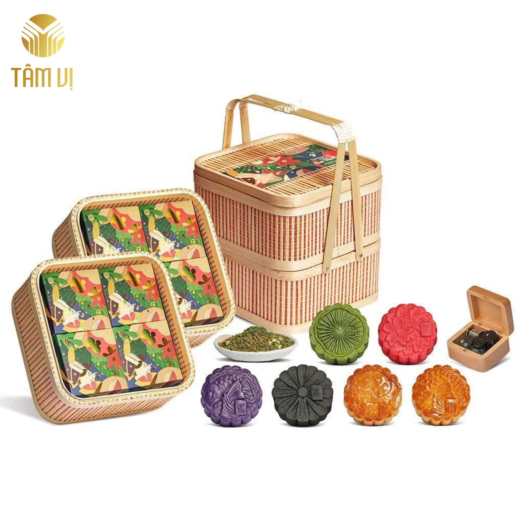 Giỏ Quà Trung Thu An Viên Thủ Công