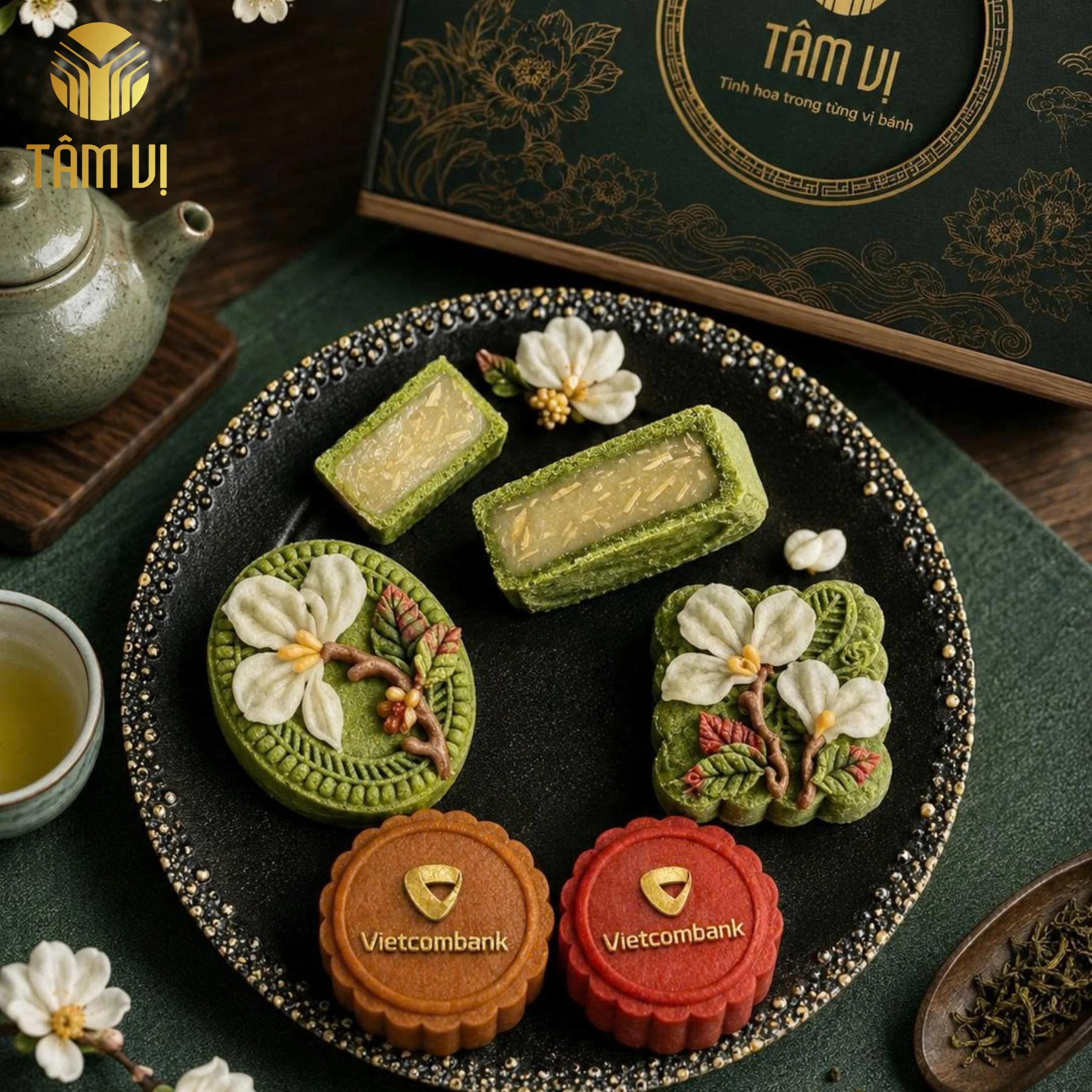 Bánh trung thu in logo Bánh trung thu in logo