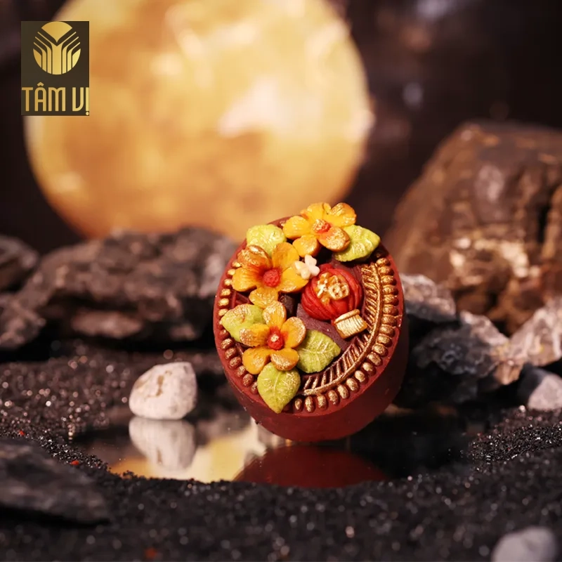 Bánh trung thu nghệ thuật nhân Socola dừa non