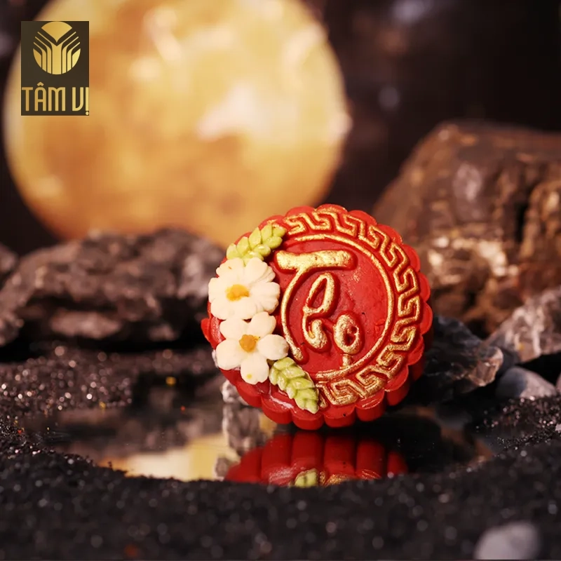 Bánh trung thu nghệ thuật nhân Trà bá tước cam