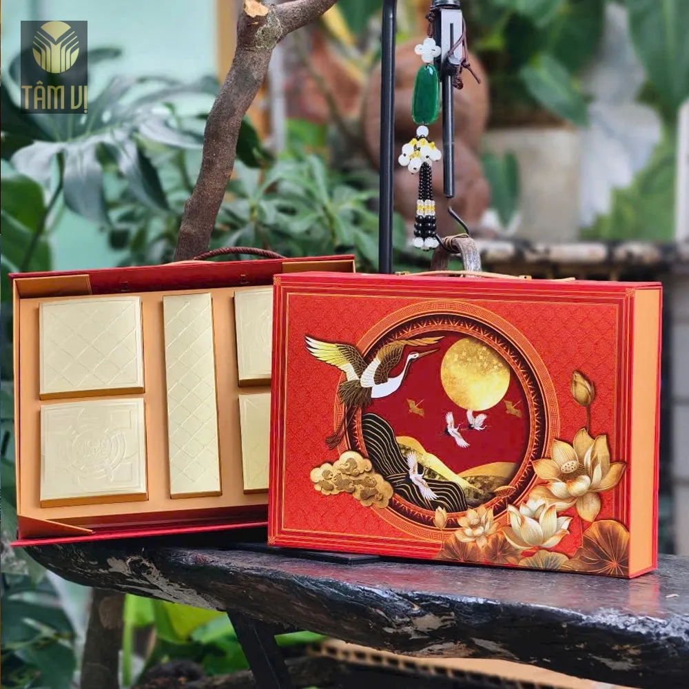 Hộp quà trung thu 4 bánh 1 trà
