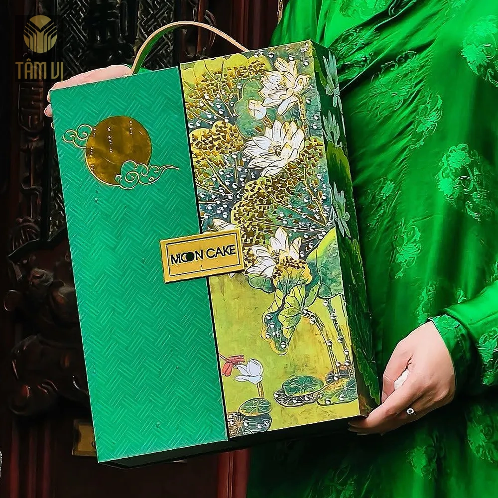Hộp quà trung thu Liên Hoa Đính Đá