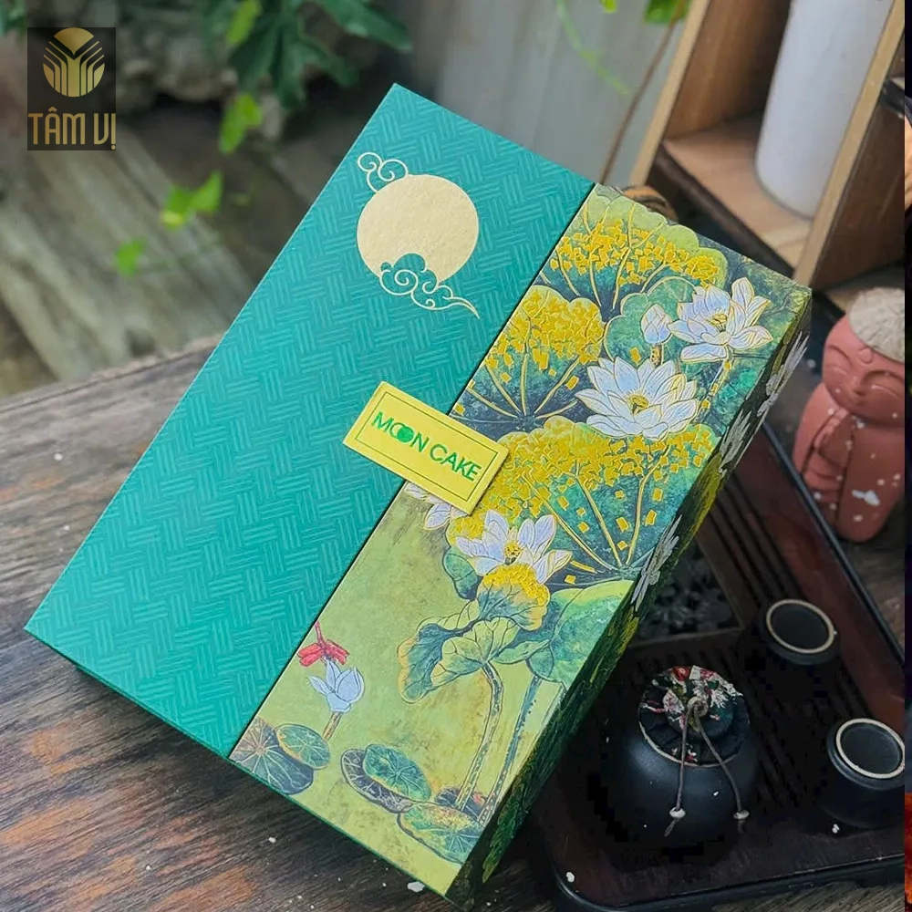 Hộp quà trung thu Liên Hoa Đính Đá