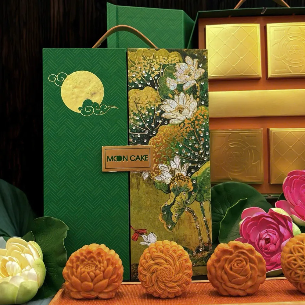Hộp quà trung thu Liên Hoa Đính Đá