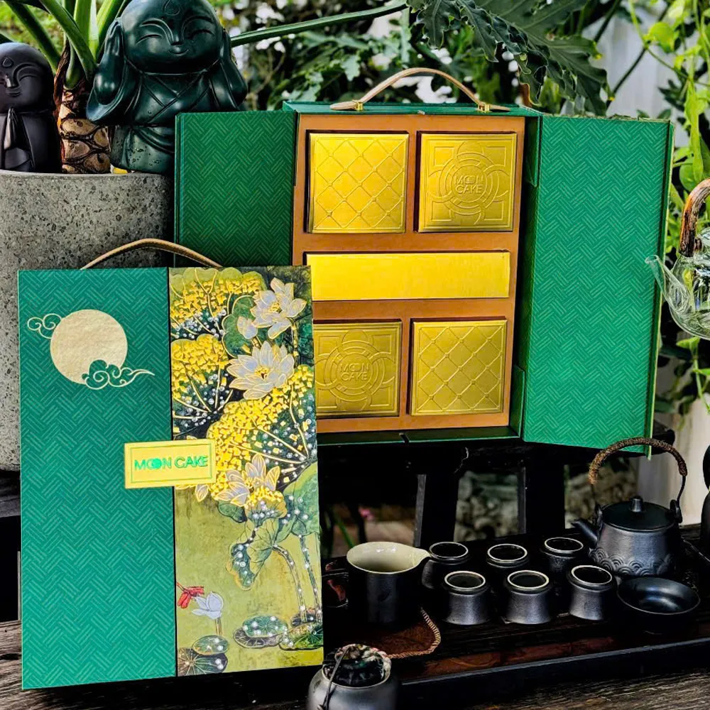 Hộp quà trung thu Liên Hoa Đính Đá