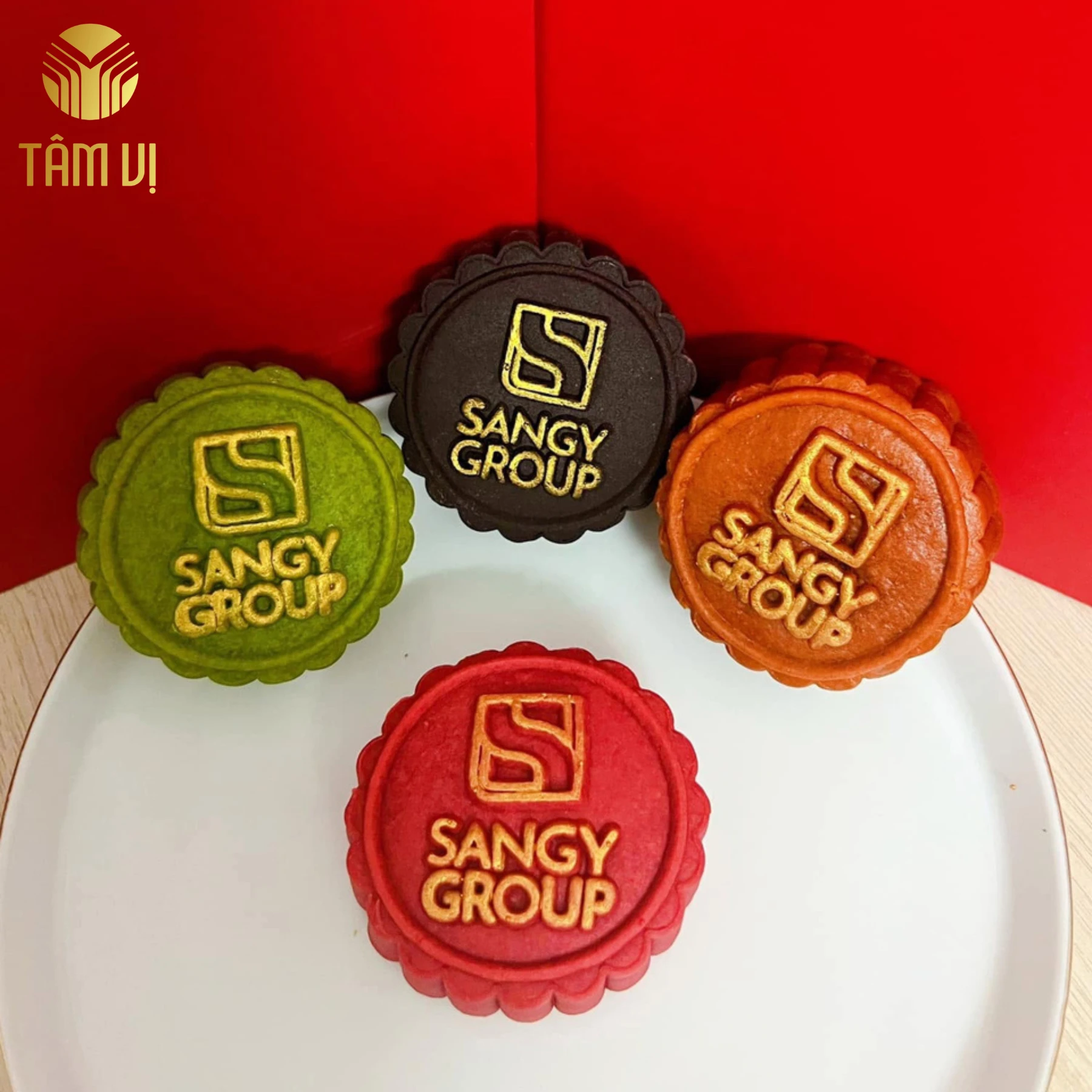 Bánh Trung Thu In Logo Sangy Group