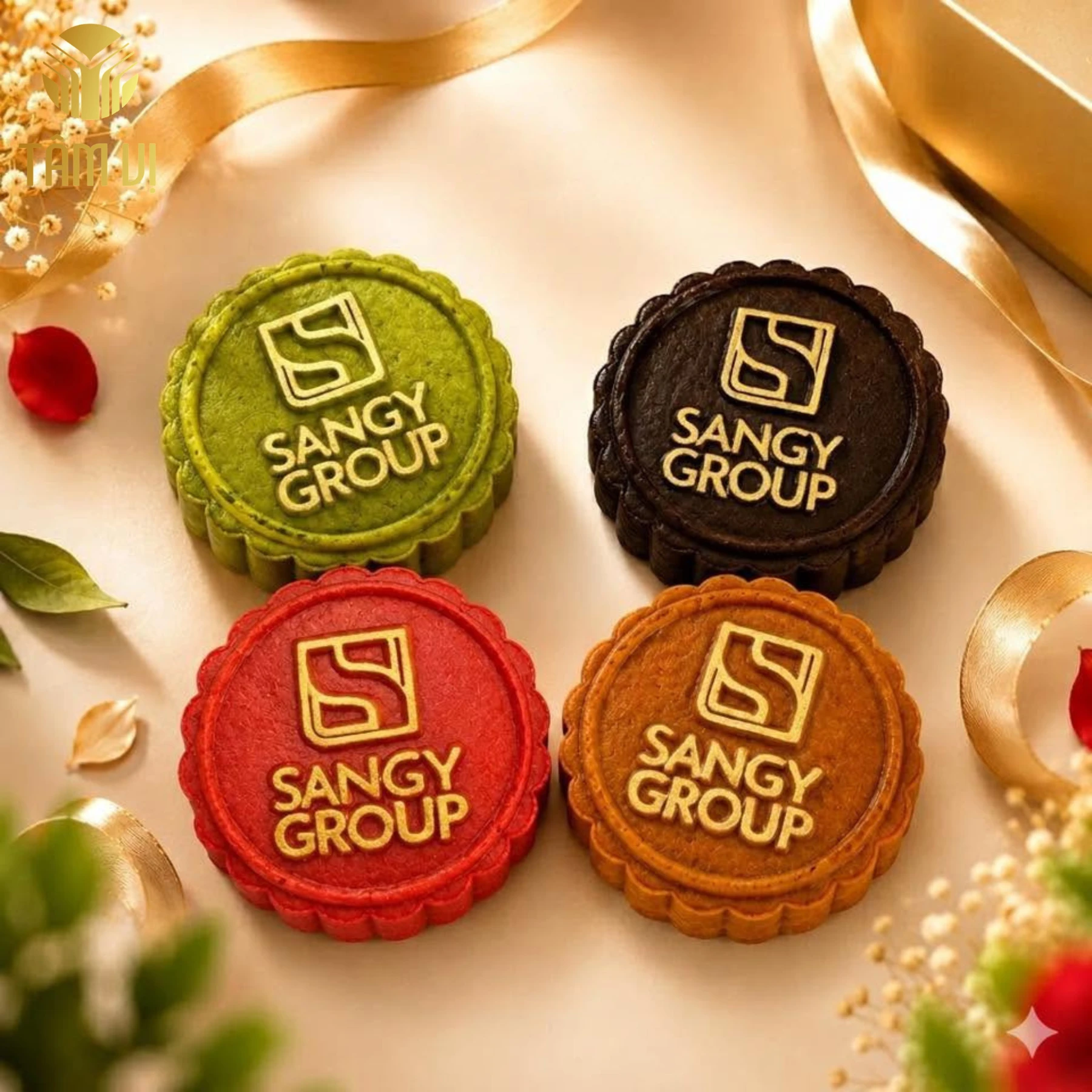 Bánh Trung Thu In Logo Sangy Group