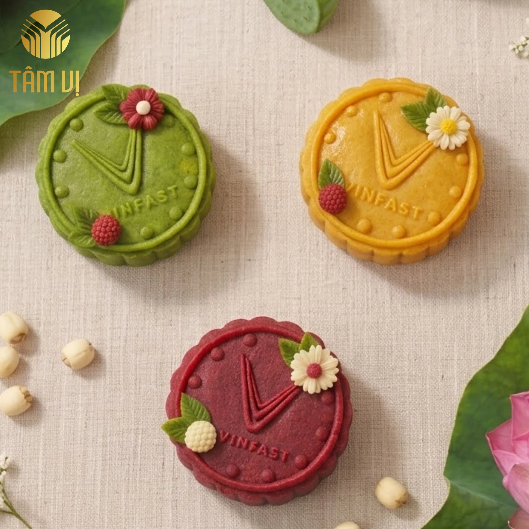 Bánh Trung Thu In Logo Vinfast