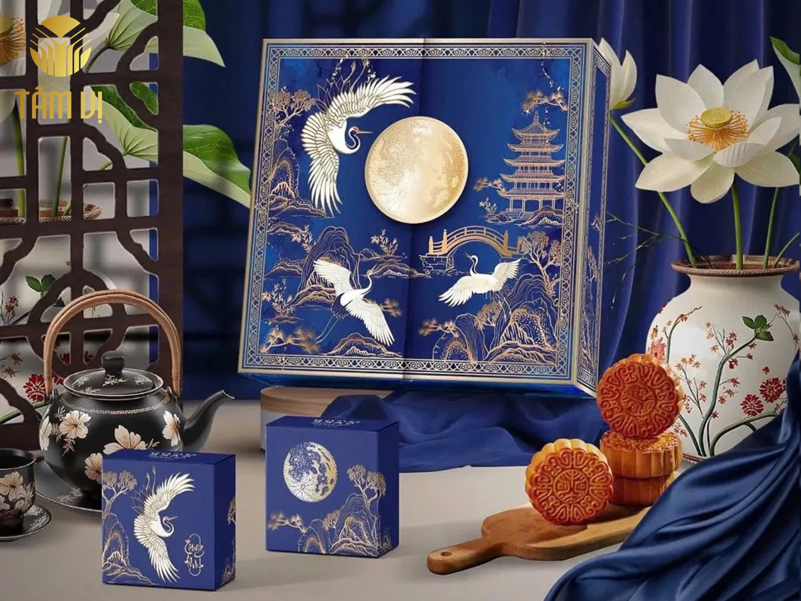 Thiết Kế Hộp Bánh Trung Thu Theo Yêu Cầu: Giải Pháp Bao Bì Thương Hiệu Cho Doanh Nghiệp