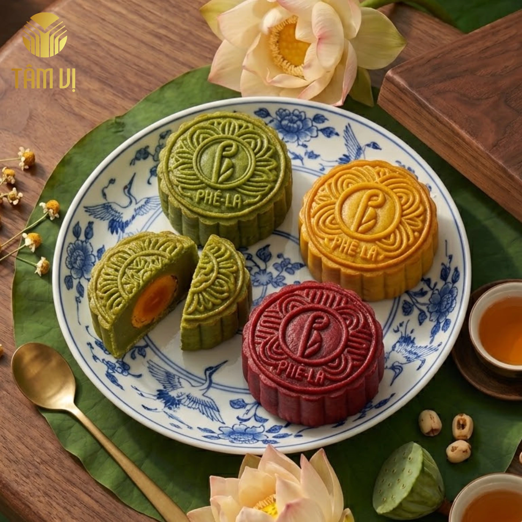 Bánh Trung Thu In Logo Phê La